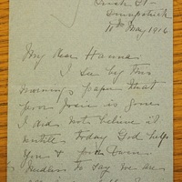 Letter from Mary Rose Grant to Hanna Sheehy Skeffington, 11 May 1916