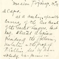 Letter from Cobh Branch of the Gaelic League to Gregory Ashe, 29 September 1917   