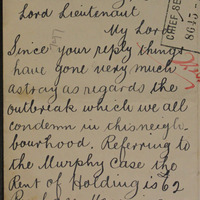 Letter from David G. Curtin to Lord Wimborne, 20 May 1916