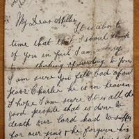 Letter from K. Casey to Willie Daly, October 1923