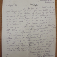 Letter from Róise Ní Dómnaill to Charlie Daly, [February/March 1923]