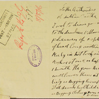 Letter from &#039;men of Donegal&#039; to the &#039;Authorities of Dublin Castle&#039;, May 1916