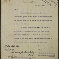 Letter from Stanislaus Murphy to Robert Chalmers, 10 May 1916