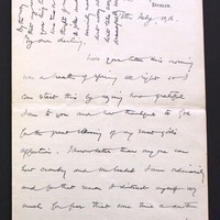 Letter from James Finn to May Fay, 18 February 1916