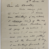 Letter from G.L. Moore to Edward Carson, 6 June 1916