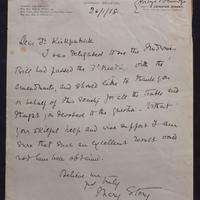 Letter from Mary Story to Thomas Kirkpatrick, 26 January 1918