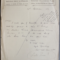 Letter from Leslie Price, 20 September 1916