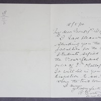 Letter from Rev Robert J. Burts to John Francis Hogan, 18 May 1916