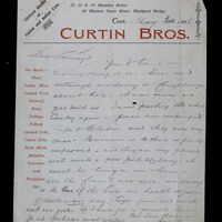 Letter from Sean Mac Curtain to Tomás Mac Curtain, 20 May 1916