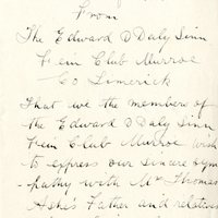 Letter from Michael J. Hayes, Honorary Secretary, Murroe Sinn Féin Club to Gregory Ashe, [October 1917]