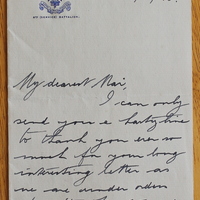 Letter from Father Willie Doyle S.J. to Mai, 11 February 1916