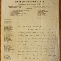 Letter from Barbara Ayrton-Gould to Hanna Sheehy Skeffington, 17 May 1916