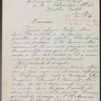 Letter to the Dublin Police from Edmund Delrenne, 5 April 1916