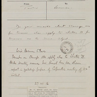 Telegram from Power to Brennan, 26 July, 1916.