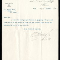 Letter from P.H.C. Murtagh to Gregory Ashe, 12 October 1917 