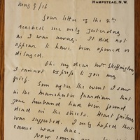 Letter from Henry W. Nevinson to Hanna Sheehy Skeffington, 9 May 1916