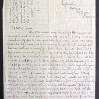 Letter from May Fay to James Finn, 7 March 1916