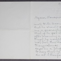 Letter From Bishop Joseph Hoare to Rev. John F. Hogan, 15 June 1916