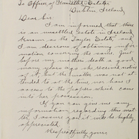 Letter from Annie MacDonald to Officer of Estates, 1 June 1916