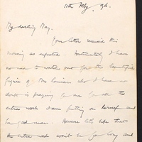 Letter from James Finn to May Fay, 11 February 1916