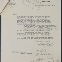 Letter from Charles Fair to the Under-Secretary, 24 June 1916