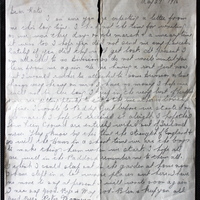 Letter from Peter Mooney to his sister Katie Mooney, 29 May 1916