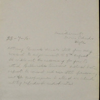 Letter from Henry Arthur Wynne to Philip C. MacDermot, 28 July 1916