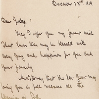 Letter from Harry Boland to Daniel F. Cohalan, 23 December 1919