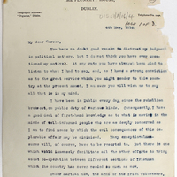 Letter from Horace Plunkett to Edward Carson, 4 May 1916