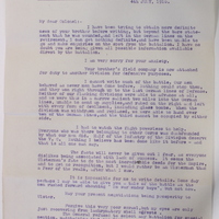 Letter from Captain Wilfrid Spender to Colonel James Craig, 4 July 1916