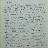 Letter from Peter O&#039;Leary to Bishop E. T. O&#039;Dwyer, 22 November 1916