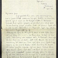 Letter from May Fay to James Finn 1 June 1916