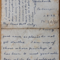 Letter from Marian Blake to Mrs Daly, 1 March 1923