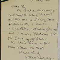 Letter from A. MagillyCuddy to Henry Arthur Wynne, 17 June 1916