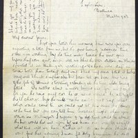 Letter from May Fay to James Finn 31 May 1916