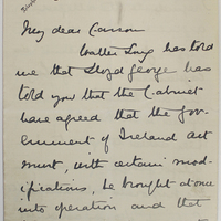 Letter to Edward Carson, 17 June 1916