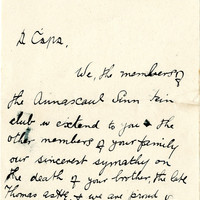 Letter from P.J. Walsh, Secretary, Annascaul Sinn Féin Club, to James Ashe, 9 October 1917 