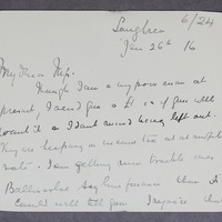 Letter from Bishop Thomas Patrick Gilmartin to John Francis Hogan, 26 January 1916