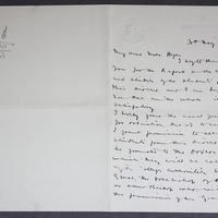 Letter from Bishop Patrick McKenna to John Francis Hogan, 20 May 1916