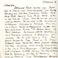 From John Clarke to Gregory Ashe, 17 March 1918