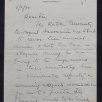 Letter from E.H.C. Allen to Thomas Kirkpatrick, 5 February 1920