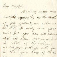 Letter from 'Dark Rosallen' to Gregory Ashe, October 1917 