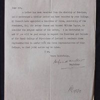 Letter from Alfred Miller to Thomas Kirkpatrick, 29 April 1919