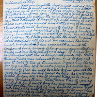 Letter from Thomas Daly to Mary Daly, 5 December 1923