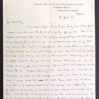 Letter from James Finn to May Fay, 5 April 1916