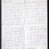 Letter from Peter Mooney to his sister Katie Mooney, 27 March 1916