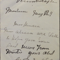 Letter from Mary McEvoy to Agnes Sweetman, 9 May 1916