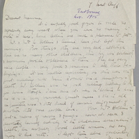 Letter from Olive Duffin to her mother Maria Duffin, November 1915