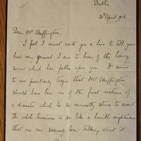 Letter from H.S. Chenevix to Hanna Sheehy Skeffington, 30 April 1916