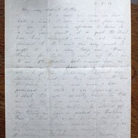 Letter from Marie Martin to her mother Mary Martin, 15 March 1916